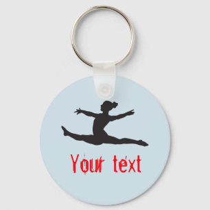 Custom Gymnastics Dance Cheer Keychains