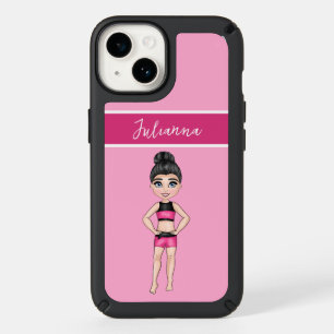 Custom Gymnastics Pink Gymnast Athlete Expressive Speck iPhone 14 Case