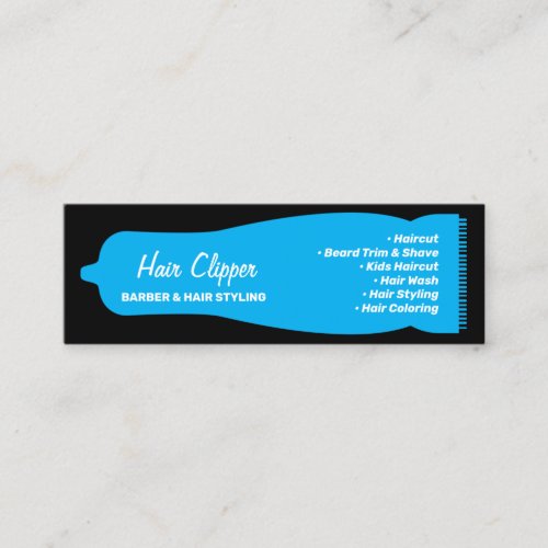 Custom Hair Clipper Barber Mini Business Card
