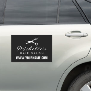 Custom hair salon advertising sign car magnets