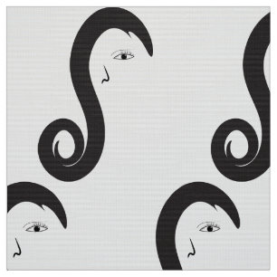 Custom Hair salon haircut hair fabric