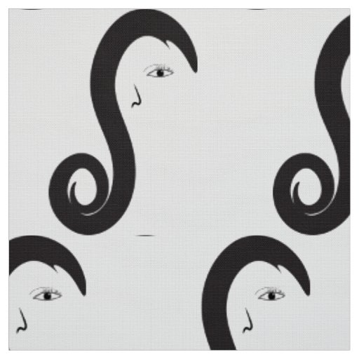 Custom Hair salon haircut hair fabric