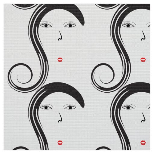 Custom Hair salon haircut hair fabric