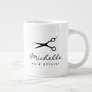 Custom hair stylish name extra large jumbo size giant coffee mug