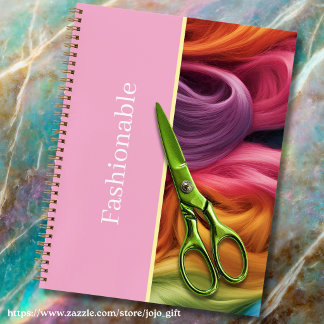 Custom hair stylist salon appointments Fahionable Notebook