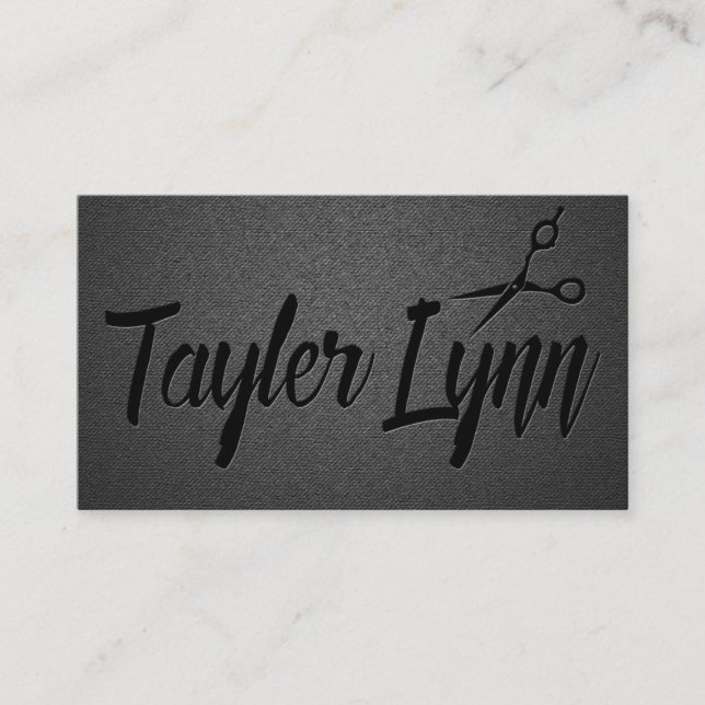 Custom Hair Stylist Script Salon Appointment #3 Card (Front)