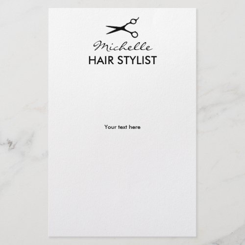 Custom hairdresser flyers for hairstylist or salon