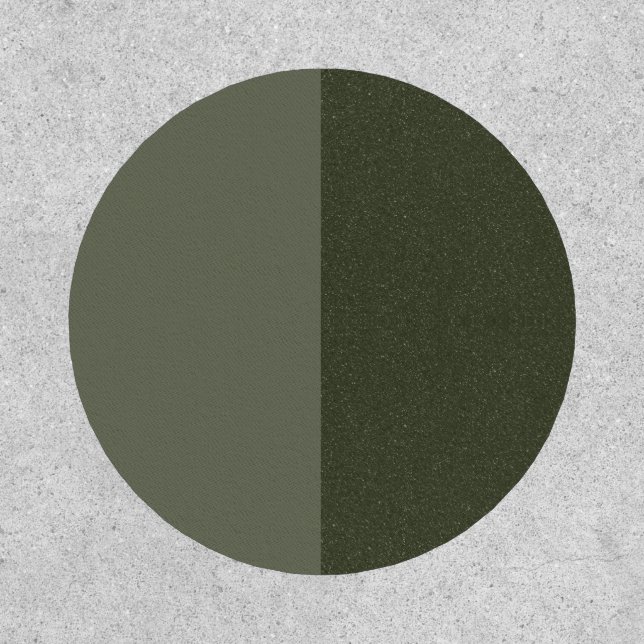 Custom Half & Half Moss Green Patch (Front)