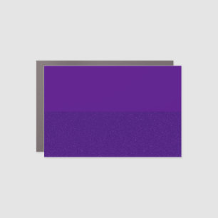 Custom Half‑N‑Half Purple Matte⁄Glitter Car Magnet