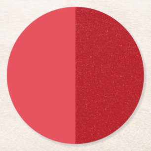 Custom Half-Noise Tomato Red Coasters (Set of 6)