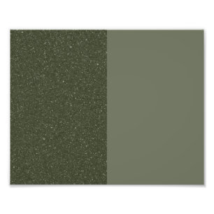 Custom Half Speckled Moss Green Poster Background