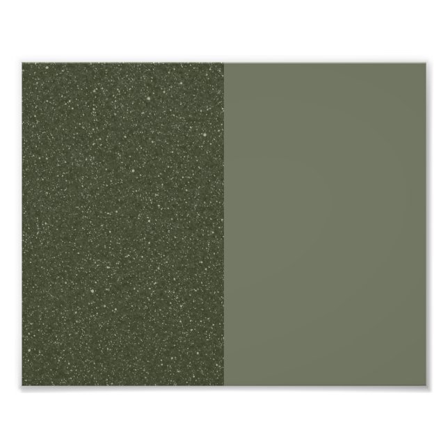 Custom Half Speckled Moss Green Poster Background (Front)