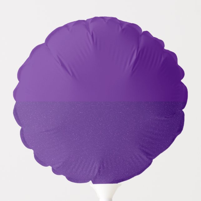 Custom Half-Speckled Purple Scalloped Foil Balloon (Front)