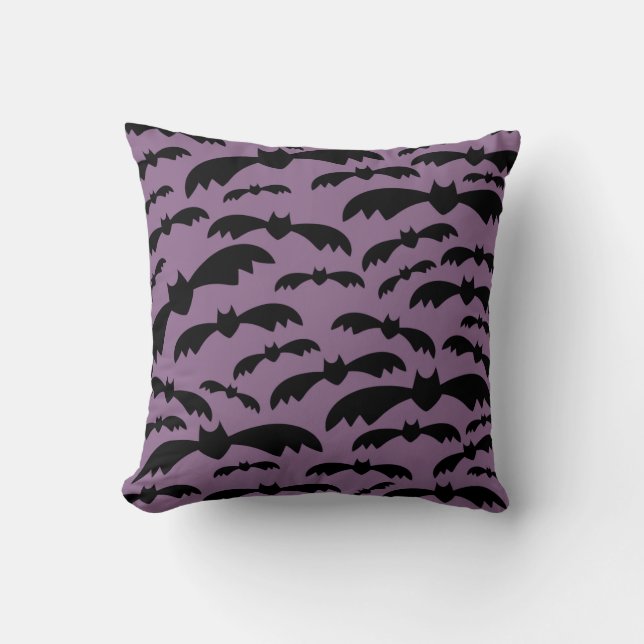 Custom Halloween Bats Pillow (Front)