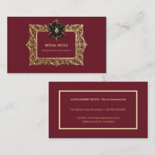 Custom Halloween Business Card Sicilian Trinacria