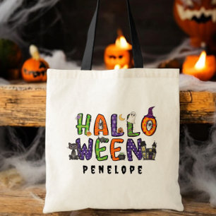 Custom Halloween Candy Bag / Colorful Halloween