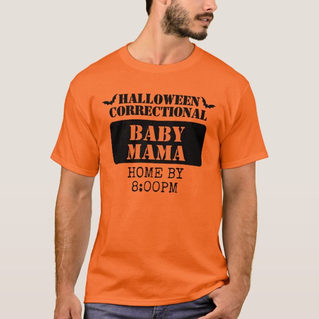 Custom Halloween Correctional Inmate Group  T-Shirt (Front)