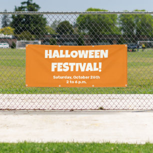 Custom Halloween Festival Banner