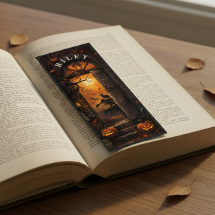 Custom Halloween Haunted House Doorway Bookmarks