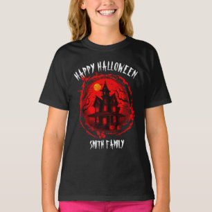 CUSTOM HALLOWEEN HAUNTED HOUSE FAMILY PARTY T-Shirt