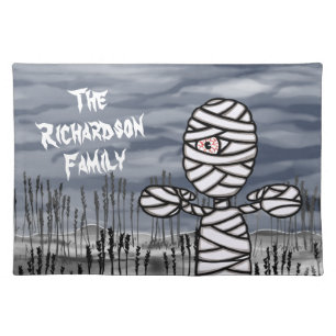 Custom Halloween Horror Creepy Mommy Placemat