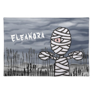 Custom Halloween Horror Creepy Mommy Placemat