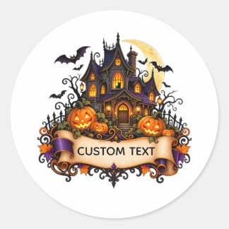 Custom Halloween Magic House Sticker