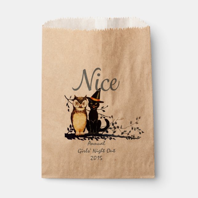 Custom Halloween Naughty or Nice Favor Bag - Nice (Front)