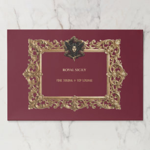 Custom Halloween Paper Placemat Gold