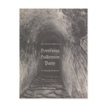 Custom Halloween party invitation vintage photo