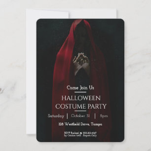 Custom Halloween Party Invite Woman Nun