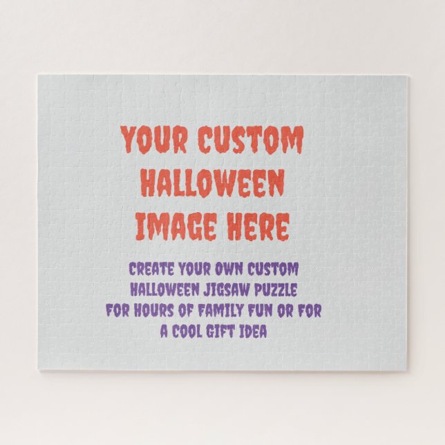 Custom Halloween Puzzle - Personalized Jigsaw Gift (Horizontal)