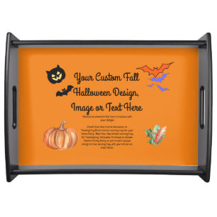 Custom Halloween Serving Tray - Personalized Party