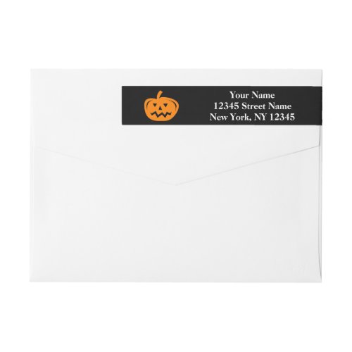 Custom Halloween wraparound return address labels