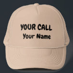 Custom Ham Radio Call Sign Trucker Hat<br><div class="desc">Customize your call sign cap by clicking on "Personalize" and just fill in the blanks.</div>