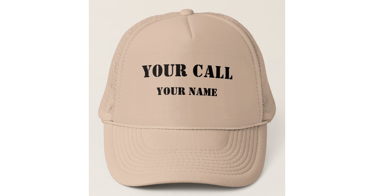 Custom Ham Radio Call Sign Trucker Hat | Zazzle