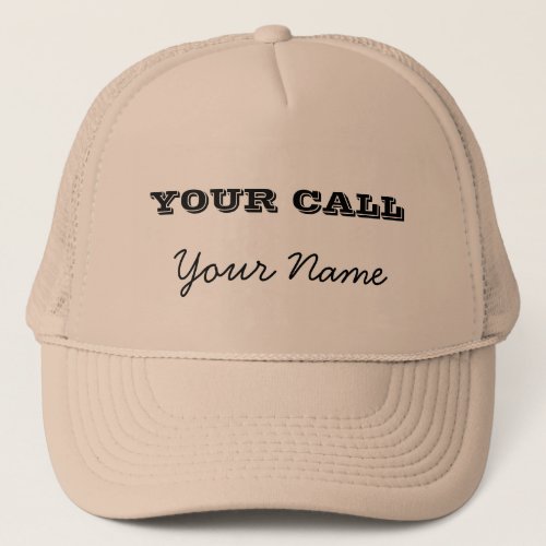 Custom Ham Radio Call Sign Trucker Hat