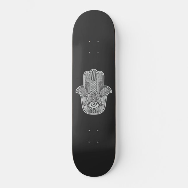 Custom Hamsa Skateboard (Front)