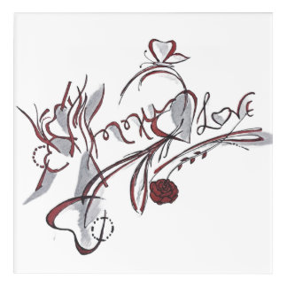 custom hand-drawn calligraphy art