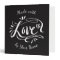 Custom hand lettered kitchen recipe binder book
