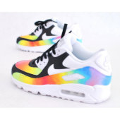 Custom Hand-Painted Color Blast Nike Air Max 90  (Back Left)