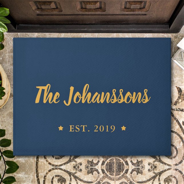 Custom Hand Scripted Family Name Personalized Doormat (Creator Uploaded)