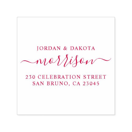 Custom Hand_Written Wedding Names  Return Address Self_inking Stamp