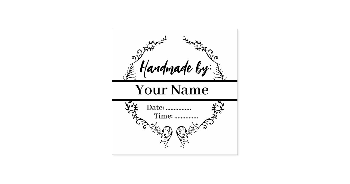 Custom Handmade by Rubber Stamp | Zazzle