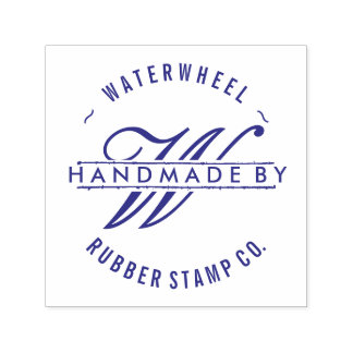 Custom "Handmade By" with Monogram Self-inking Stamp