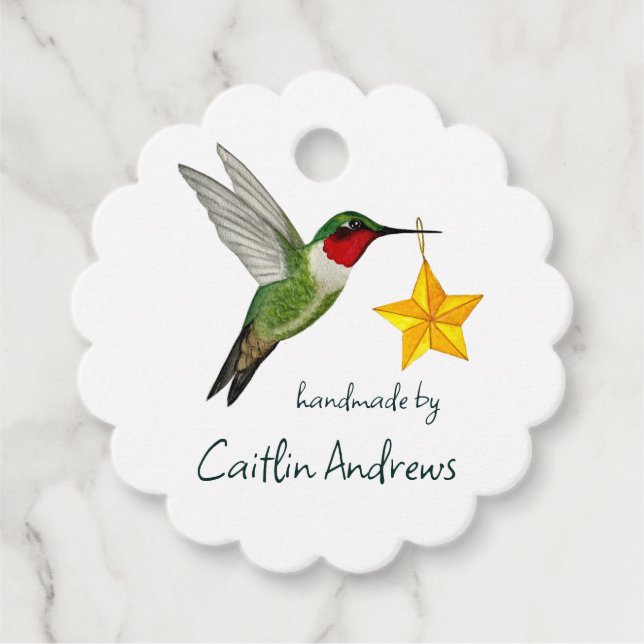 Custom Handmade  Favor Tags (Front)