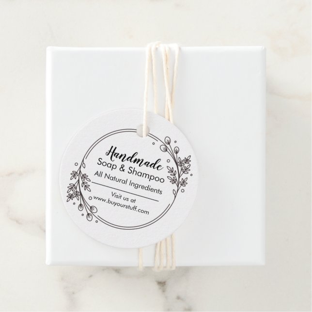 Custom Handmade Product or Business Tag (In Situ)