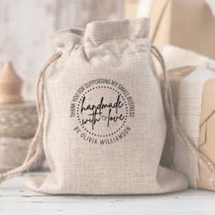 Custom Handmade With Love Thank You Small Business Self-inking Stamp