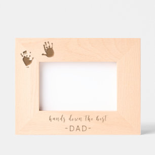 Custom Handprints Best Dad Engraved Frames