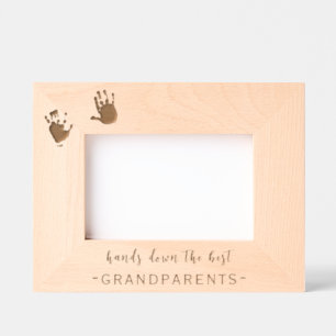 Custom Handprints Best Grandparents  Engraved Frames